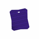 100 Pack - 9x12" Purple Die-Cut Handle Bags with Black Arrow Print (Thank You) - Infinite Pack